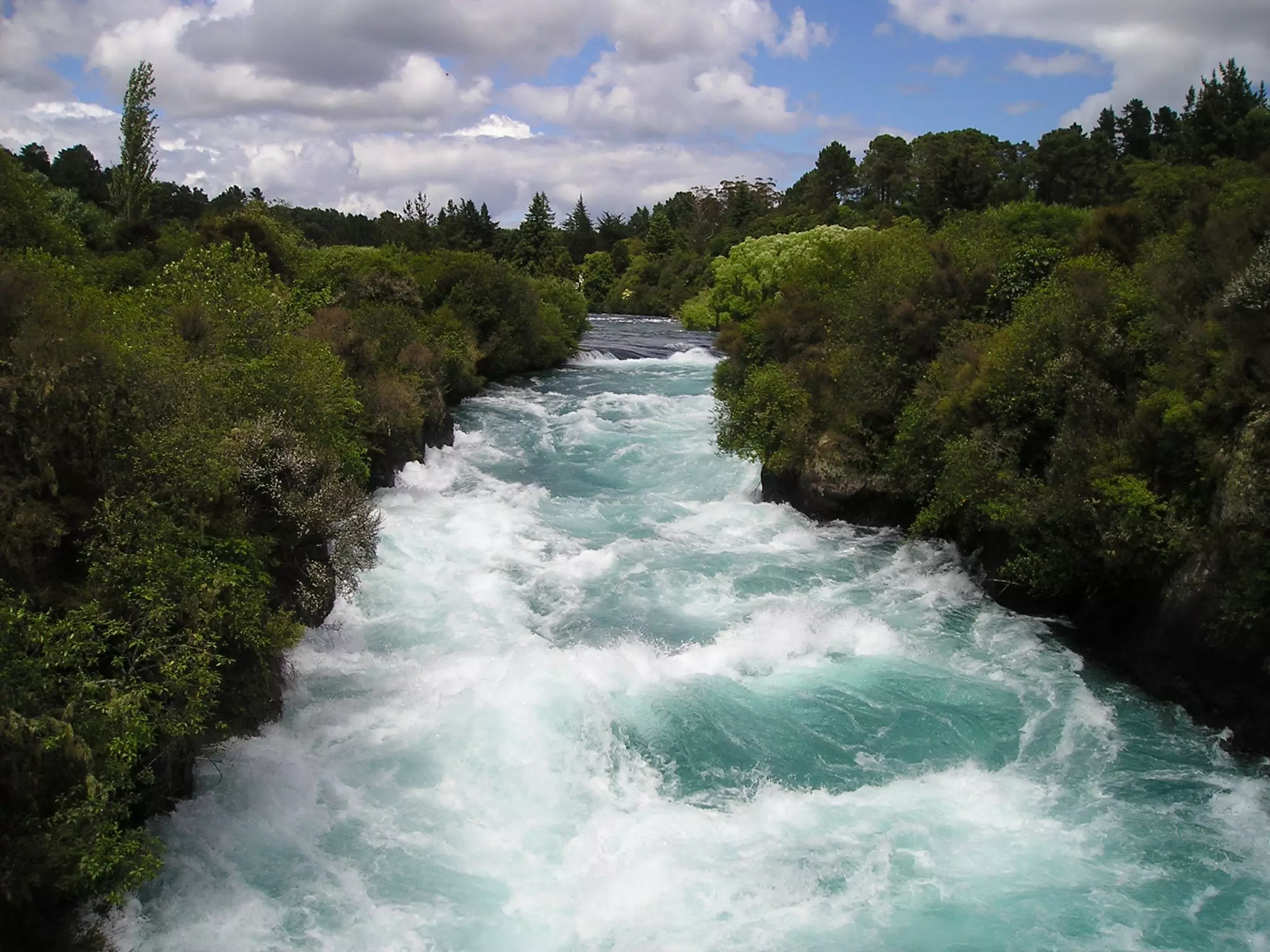 A white water river