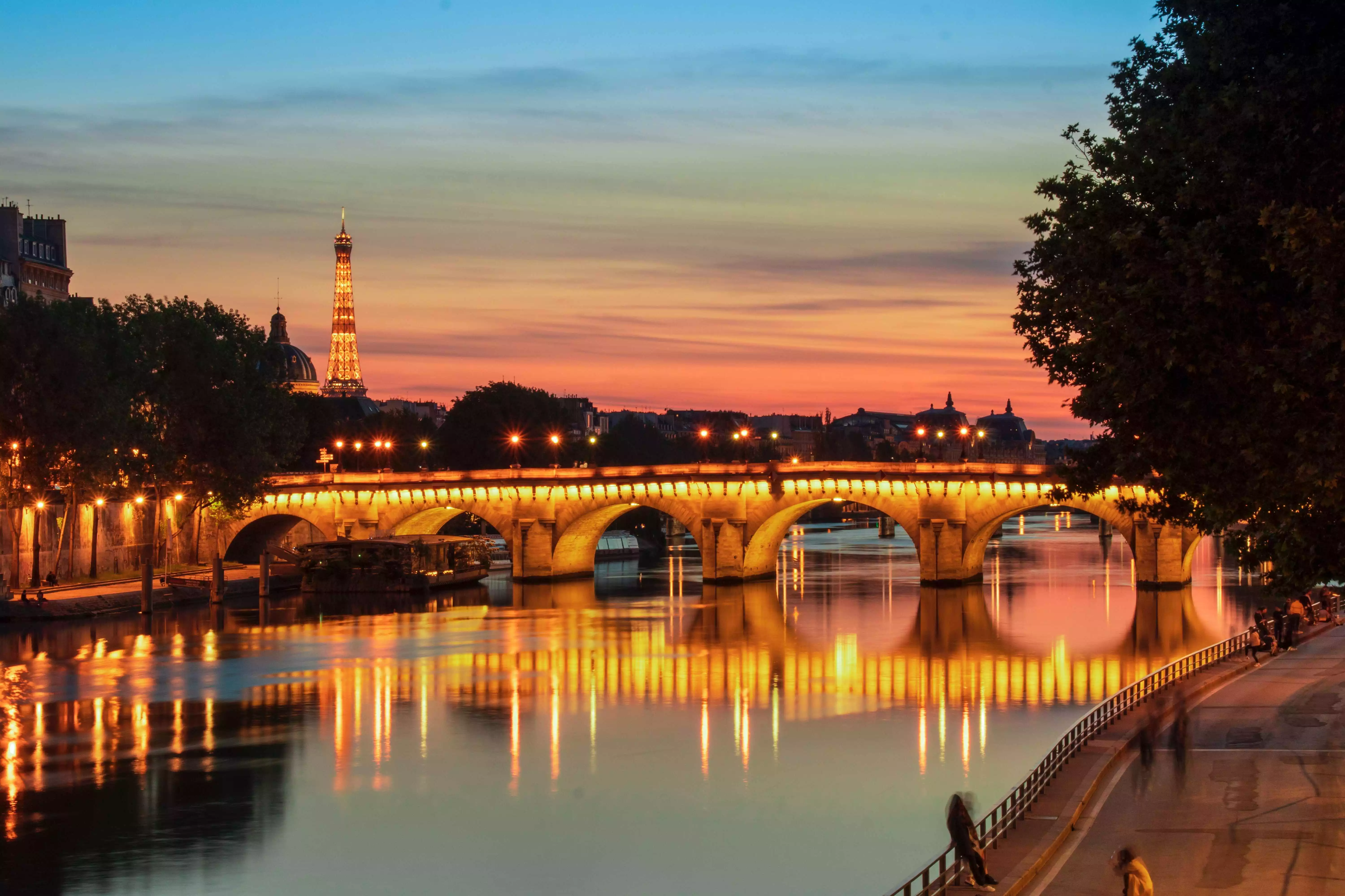 Prague at dusk