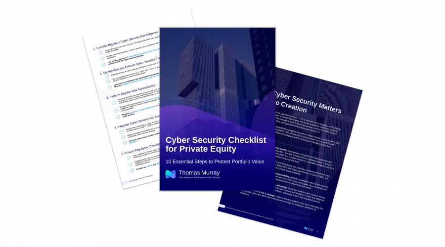 Cybersecurity Checklist for Private Equity
