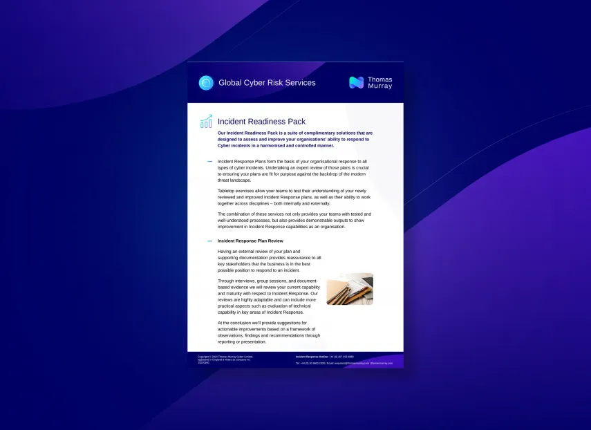 Incident Readiness Package