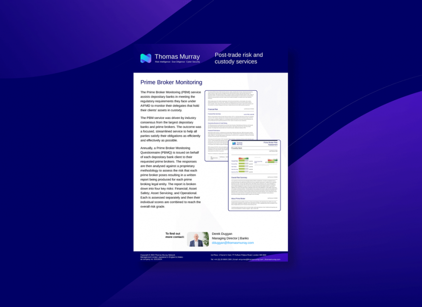 Prime Broker Monitoring