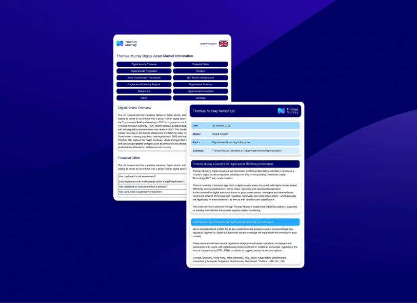 Thomas Murray Launches Digital Asset Market Information (DAMI)