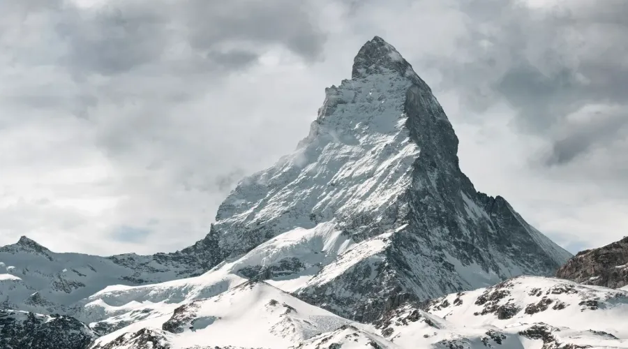 A gloomy view of the Matterhorn