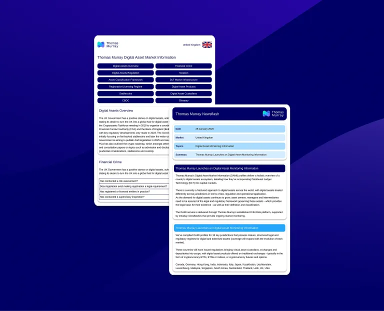 Thomas Murray Launches Digital Asset Market Information (DAMI)