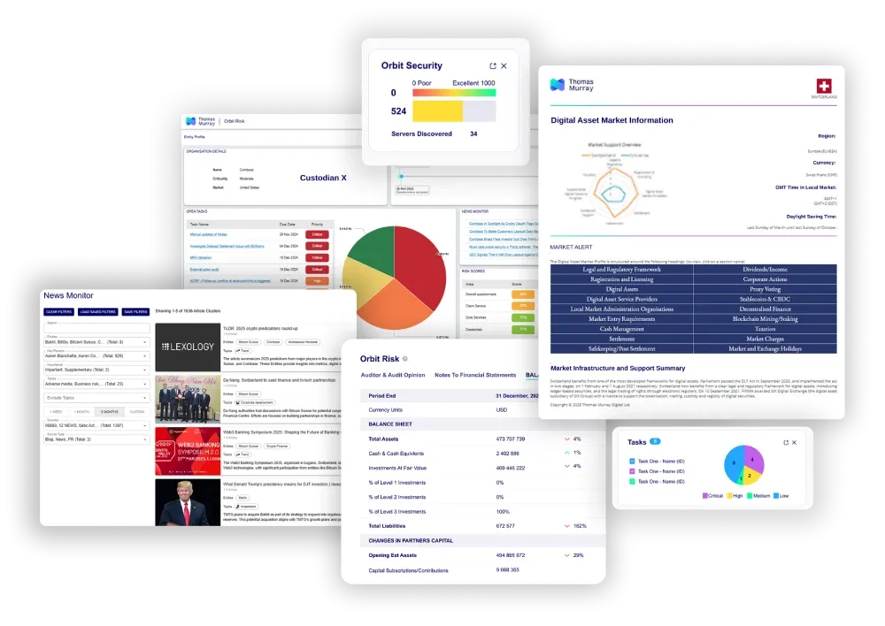 Digital Asset Custodian Risk Monitoring